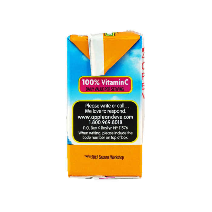 Apple & Eve Cookies Monster’s Orange juice (8x125mL) VCare