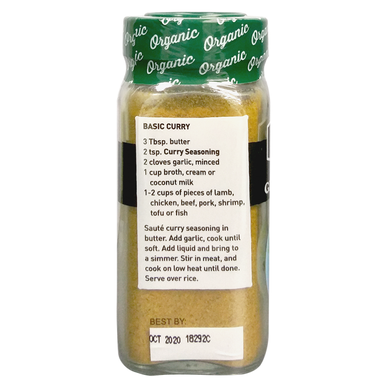 The Spice Hunter Organic Curry Seasoning 6x1.5oz (Full Carton